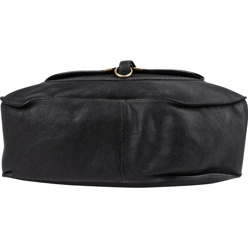 Chloé Black Leather Marcie Medium Satchel Handbag