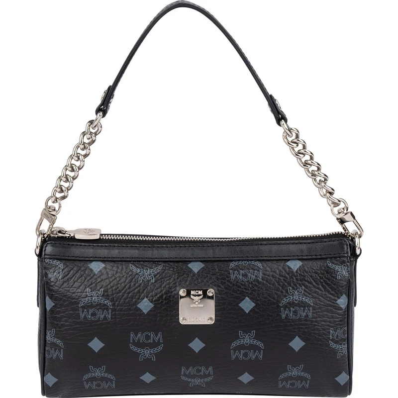 MCM Monogram Visetos Mini Baguette Shoulder Bag