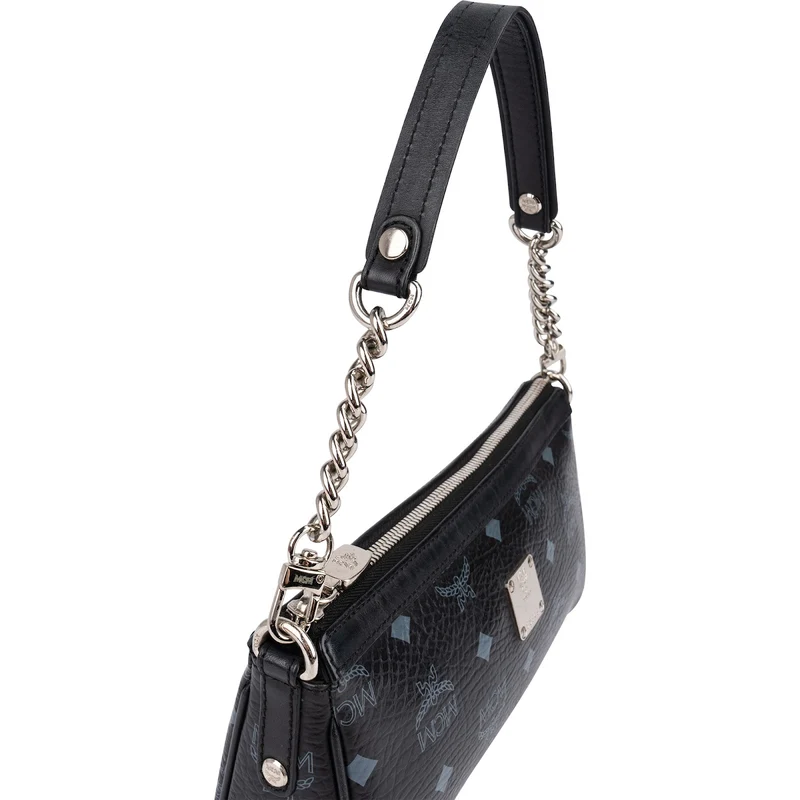 MCM Monogram Visetos Mini Baguette Shoulder Bag