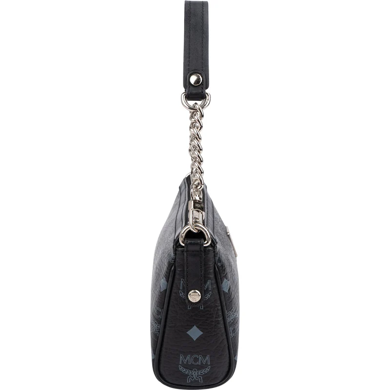 MCM Monogram Visetos Mini Baguette Shoulder Bag