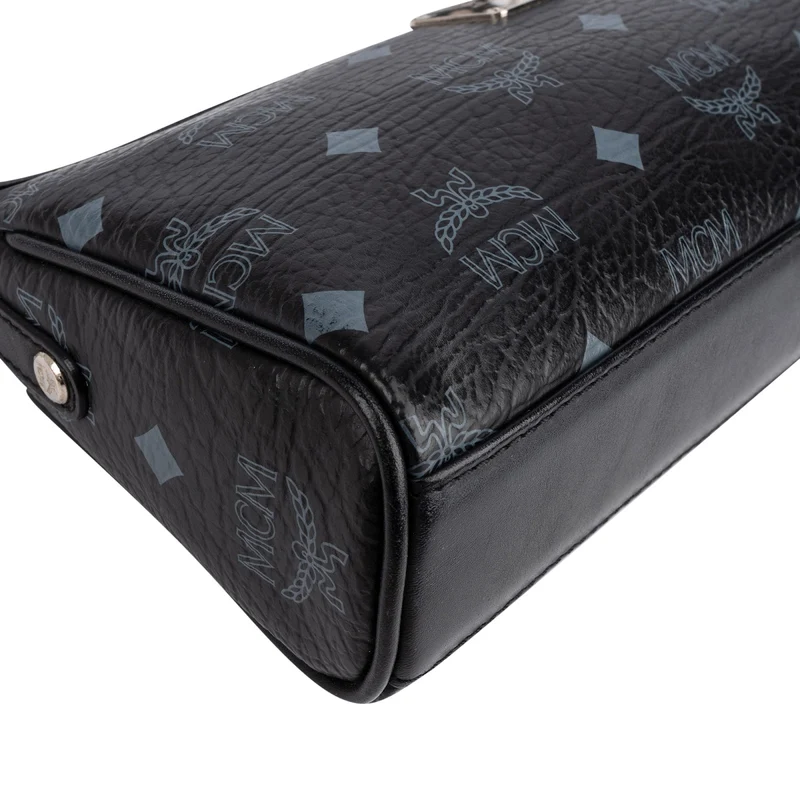 MCM Monogram Visetos Mini Baguette Shoulder Bag