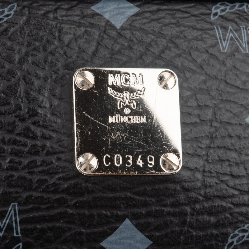 MCM Monogram Visetos Mini Baguette Shoulder Bag