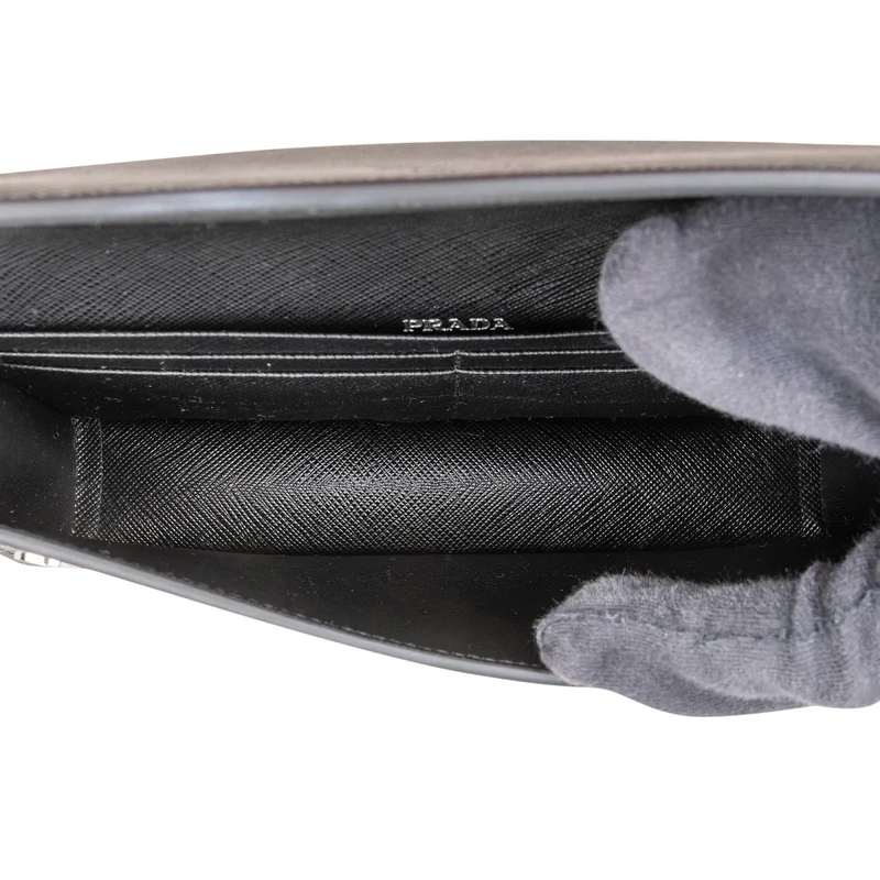 Prada Black Saffiano Leather Belt Crossbody Bag