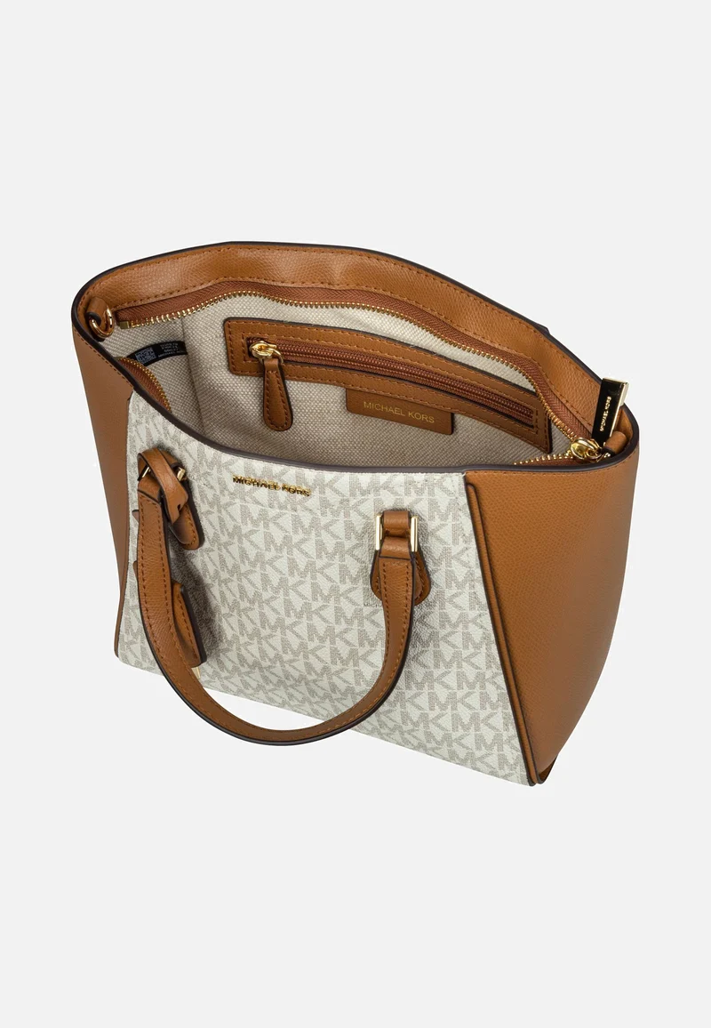 Taryn Small Convertible MK SIG Vanilla/Acorn - Henkeltasche