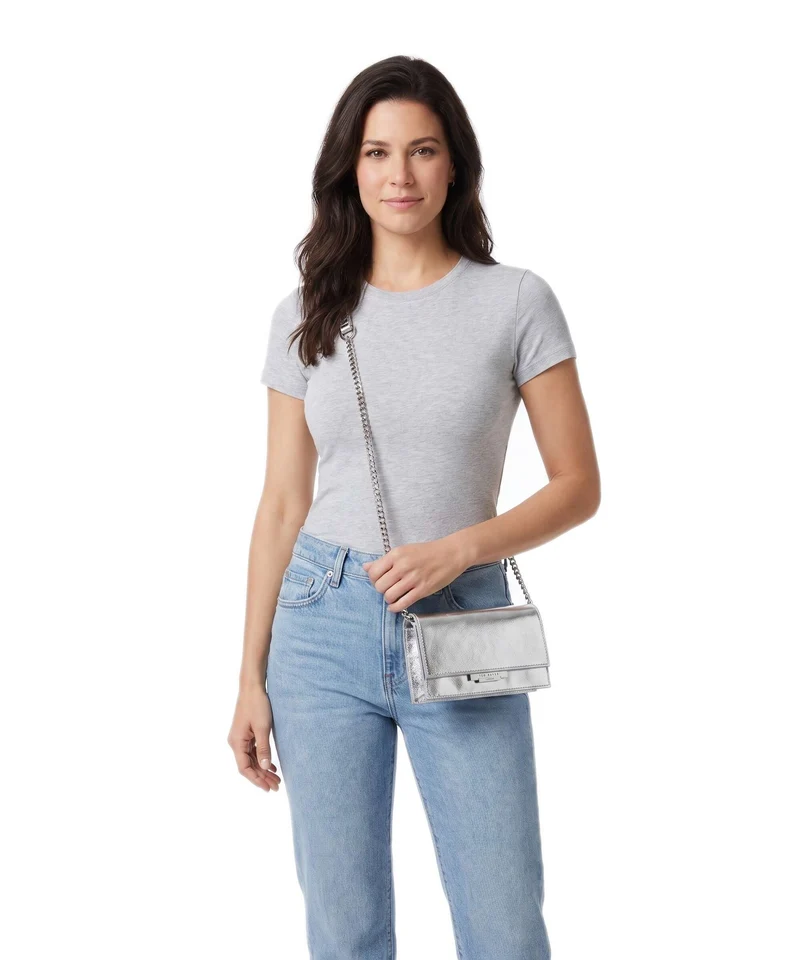 Ted Baker Mahiria Umhängetasche silvercol