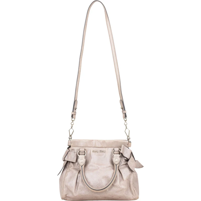 Miu Miu Vitello Lux City Handbag