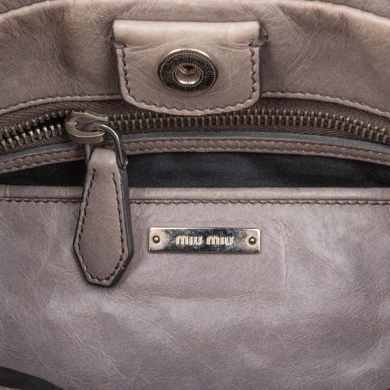 Miu Miu Vitello Lux City Handbag