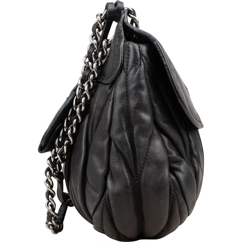 Miu Miu Matelassé Leather Hobo Crossbody Bag