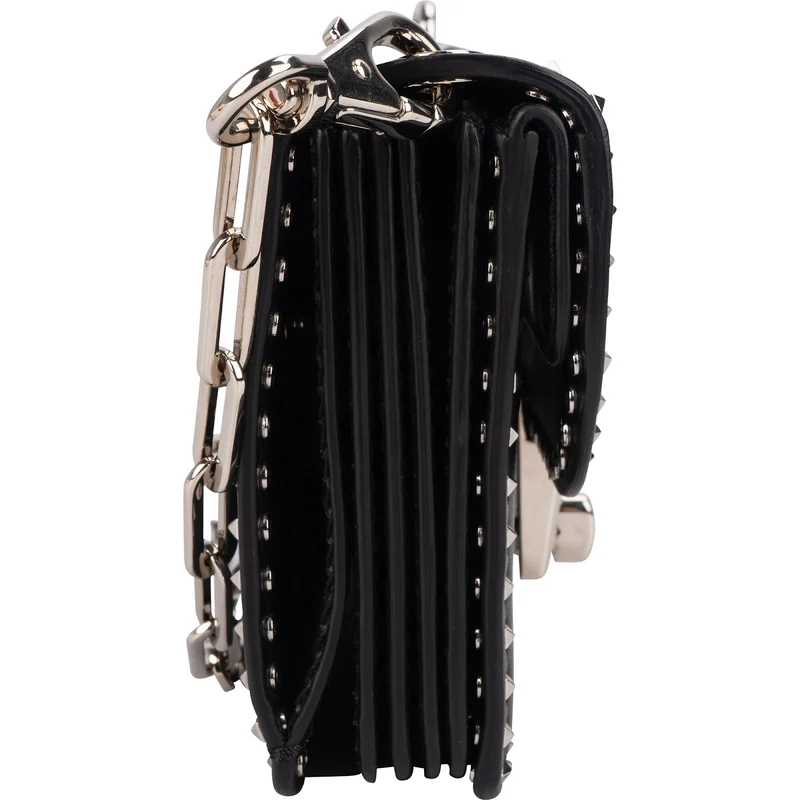 Valentino Garavani Rockstud Multi Pocket Double Flap Turnlock Crossbody Bag