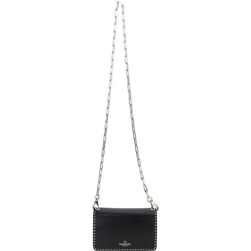 Valentino Garavani Rockstud Multi Pocket Double Flap Turnlock Crossbody Bag