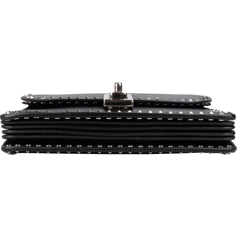 Valentino Garavani Rockstud Multi Pocket Double Flap Turnlock Crossbody Bag
