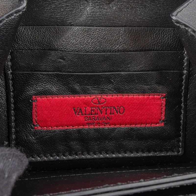 Valentino Garavani Rockstud Multi Pocket Double Flap Turnlock Crossbody Bag