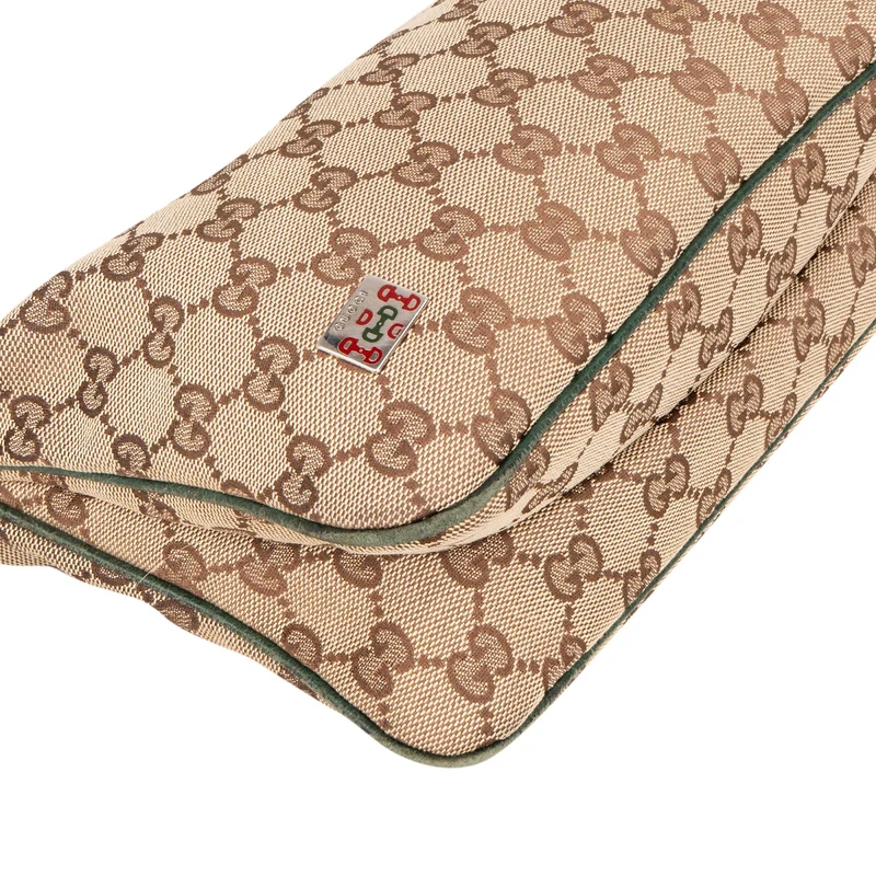 Gucci Monogram GG Web Sherry Line Handbag