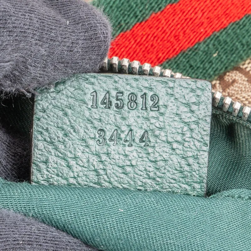 Gucci Monogram GG Web Sherry Line Handbag