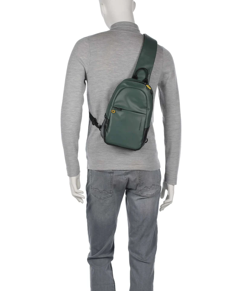 Mandarina Duck Coated Slingbag deep green