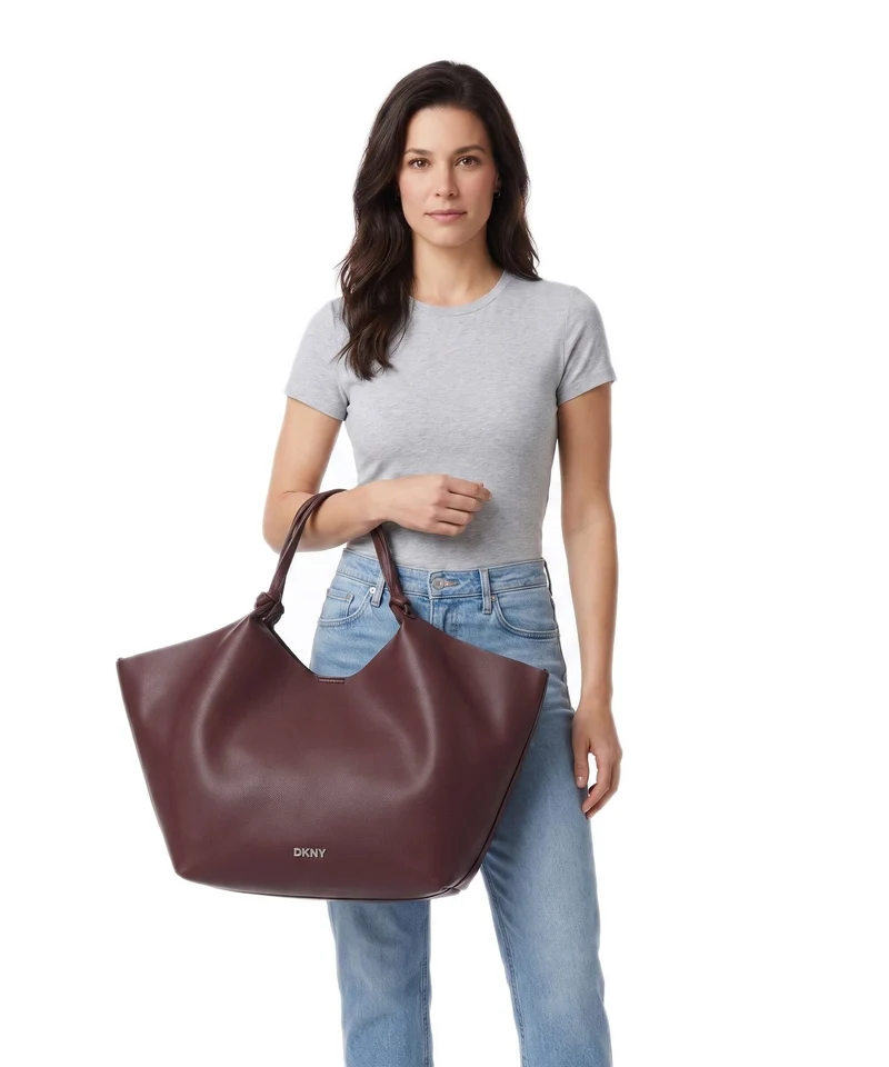 DKNY Paula Large Shopper aged wine