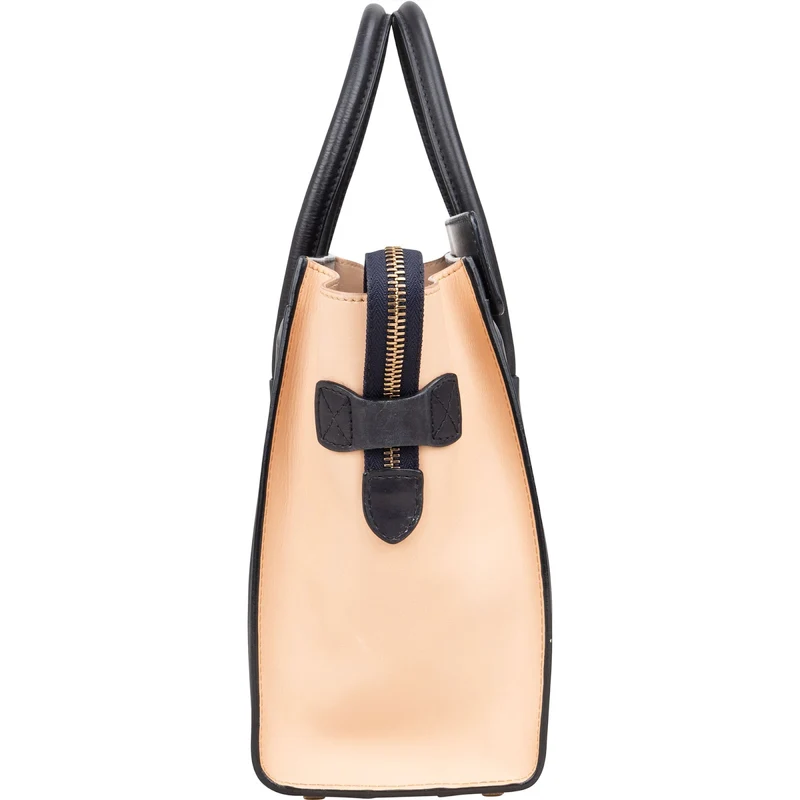 Céline Tricolor Leather Luggage Handbag