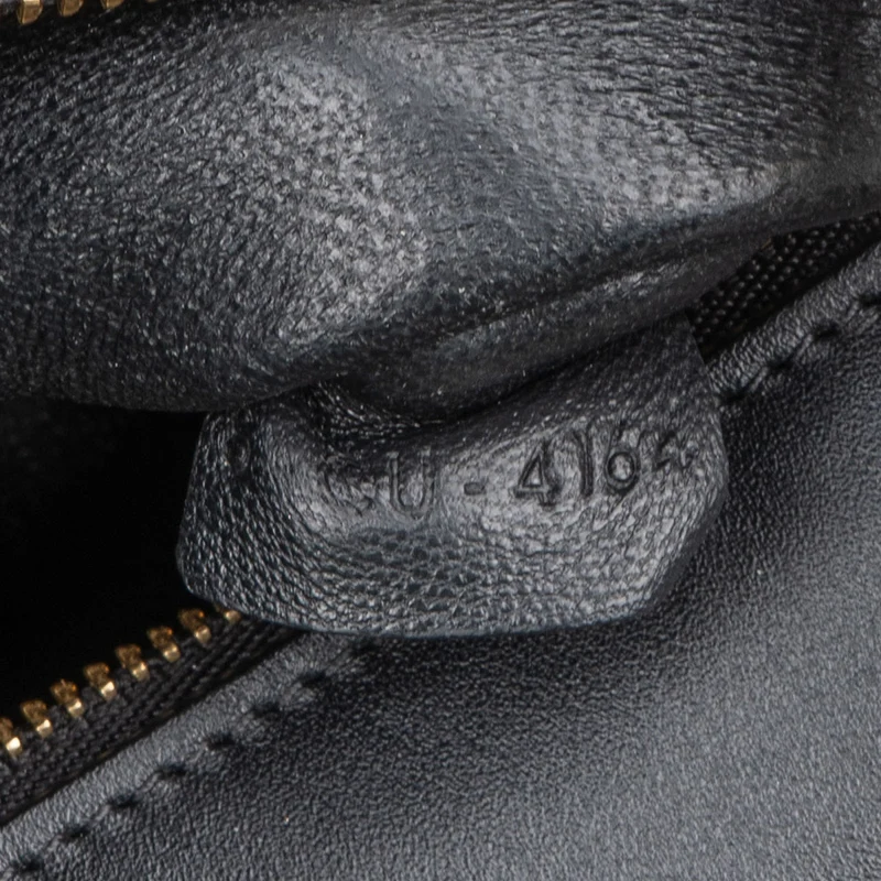 Céline Tricolor Leather and Canvas Trapeze Handbag