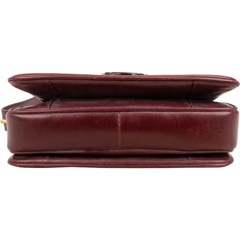 Celine Boxcalf Leather Horse Carriage Triomphe Shoulder Bag