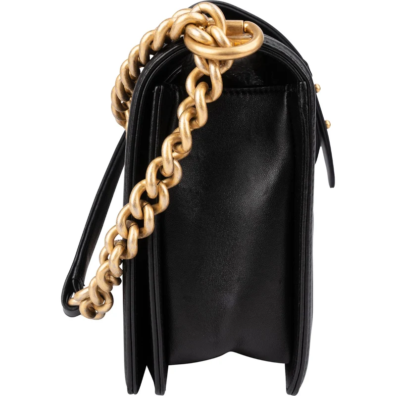 Chanel Quilted Lambskin Single Flap Boy Crossbody Bag