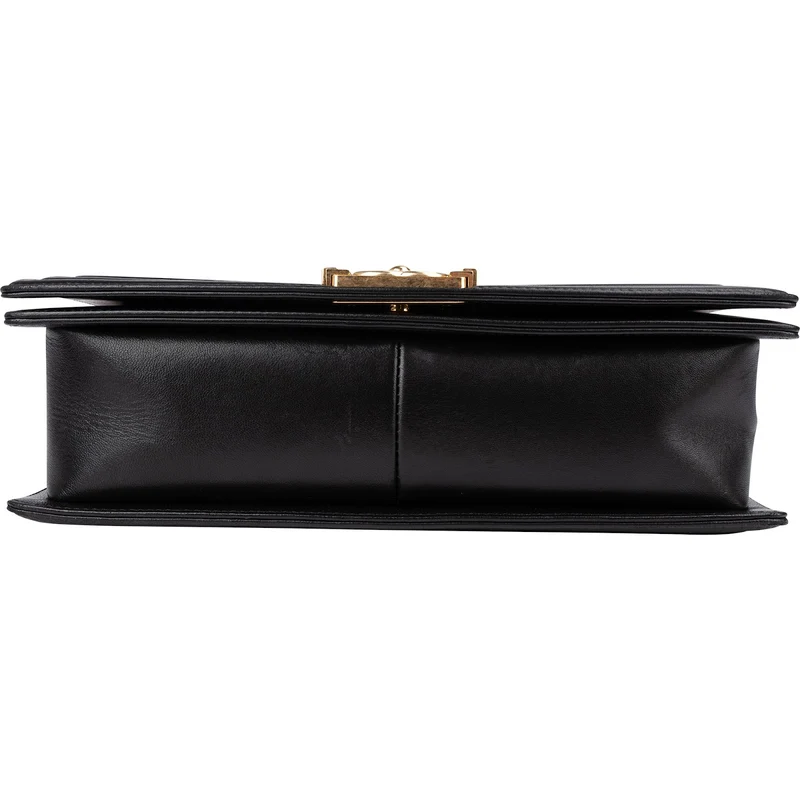 Chanel Quilted Lambskin Single Flap Boy Crossbody Bag