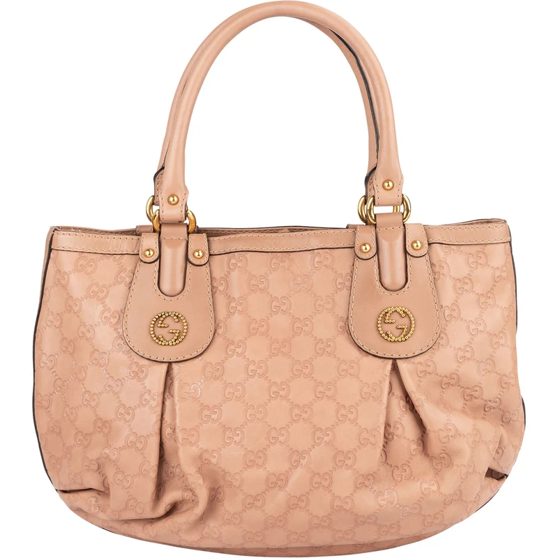 Gucci Leather GG Monogram Scarlet Handbag