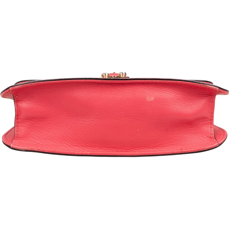 Valentino Garavani Leather Rockstud Glam Lock Flap Crossbody Bag