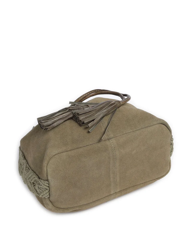 Anokhi Bucket Handtasche olive