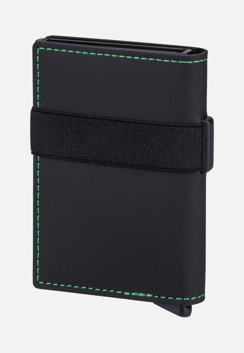 Bandwallet Matte Black & Green - Portemonnaie