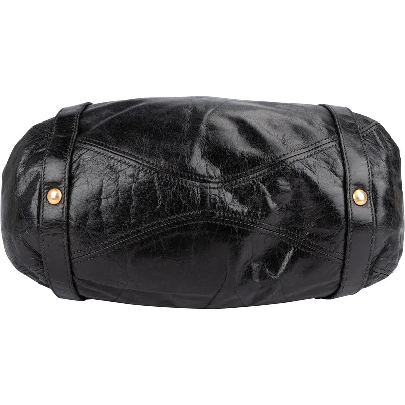 Miu Miu Vitello Lux Bow Hobo Handbag