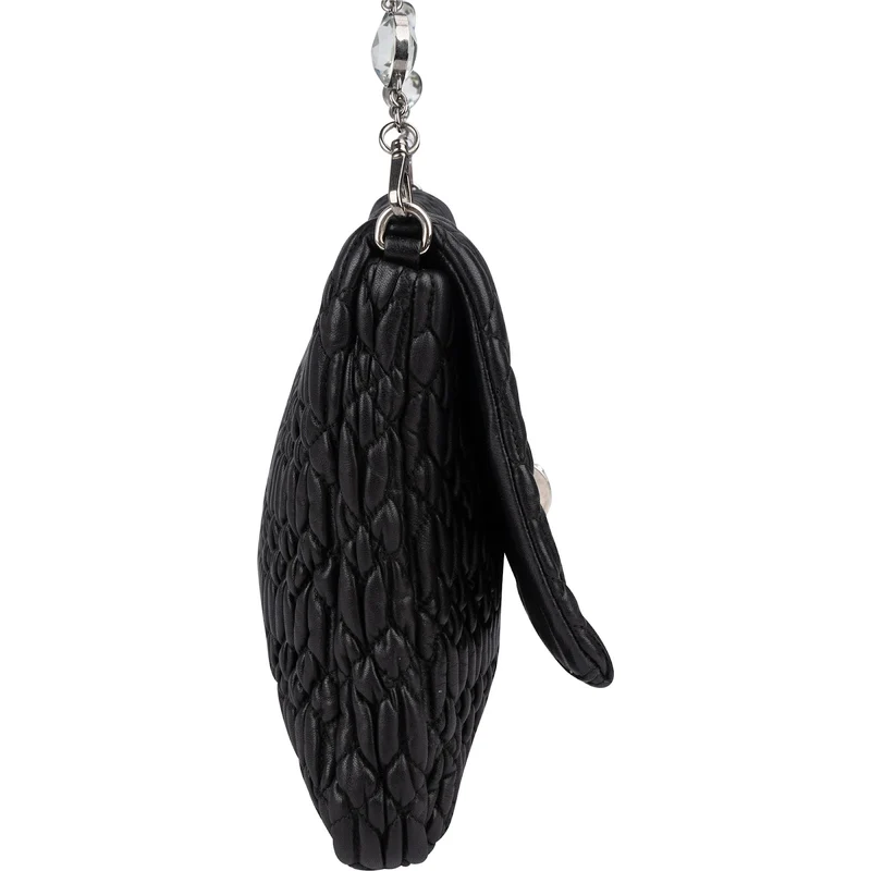 Miu Miu Matelassé Nappa Leather Crystal Shoulder Bag