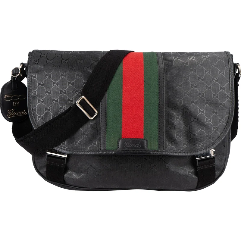 Monogram GG Imprimé Fiat 500 by Gucci Messenger Crossbody Bag
