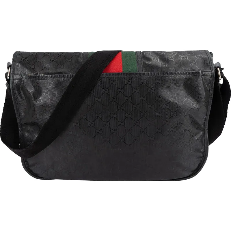 Monogram GG Imprimé Fiat 500 by Gucci Messenger Crossbody Bag