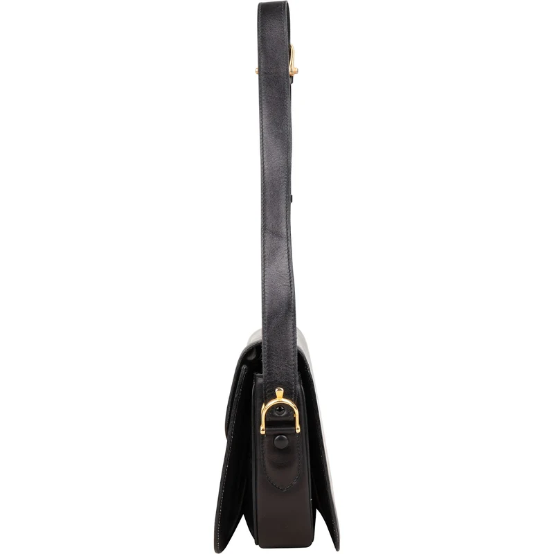 Céline Box Calfskin Leather Triomphe Shoulder Bag