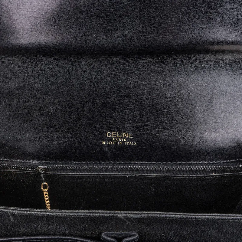 Céline Box Calfskin Leather Triomphe Shoulder Bag