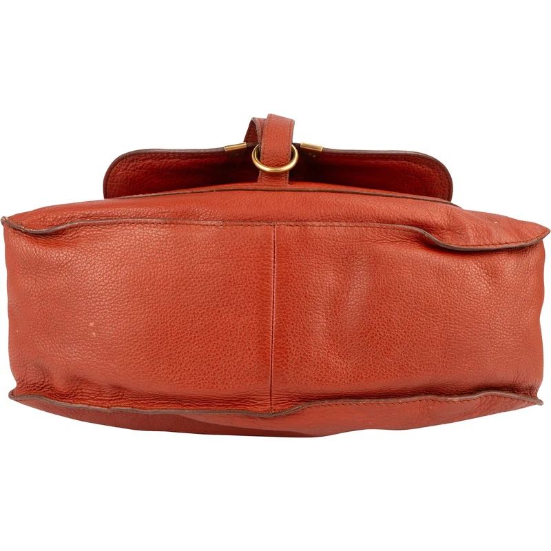 Chloé Grained Calfskin Marcie Satchel Handbag