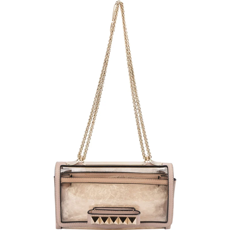 Valentino Garavani Transparent PVC Rockstud Spike Small Crossbody Bag