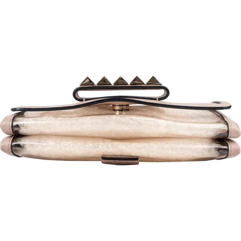 Valentino Garavani Transparent PVC Rockstud Spike Small Crossbody Bag