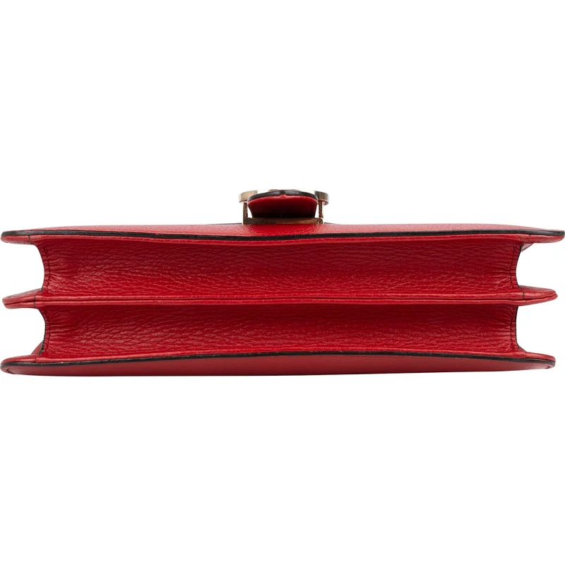 Gucci Pebbled Calfskin Interlocking GG Shoulder Crossbody Bag