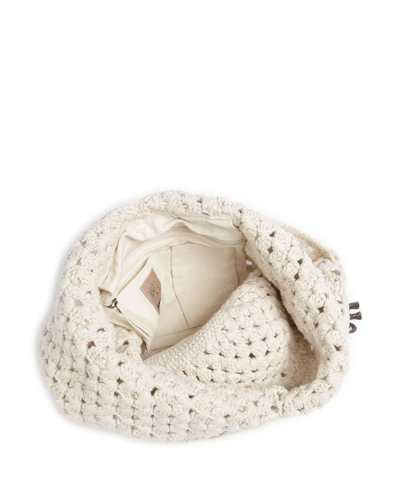 Anokhi Beuteltasche white