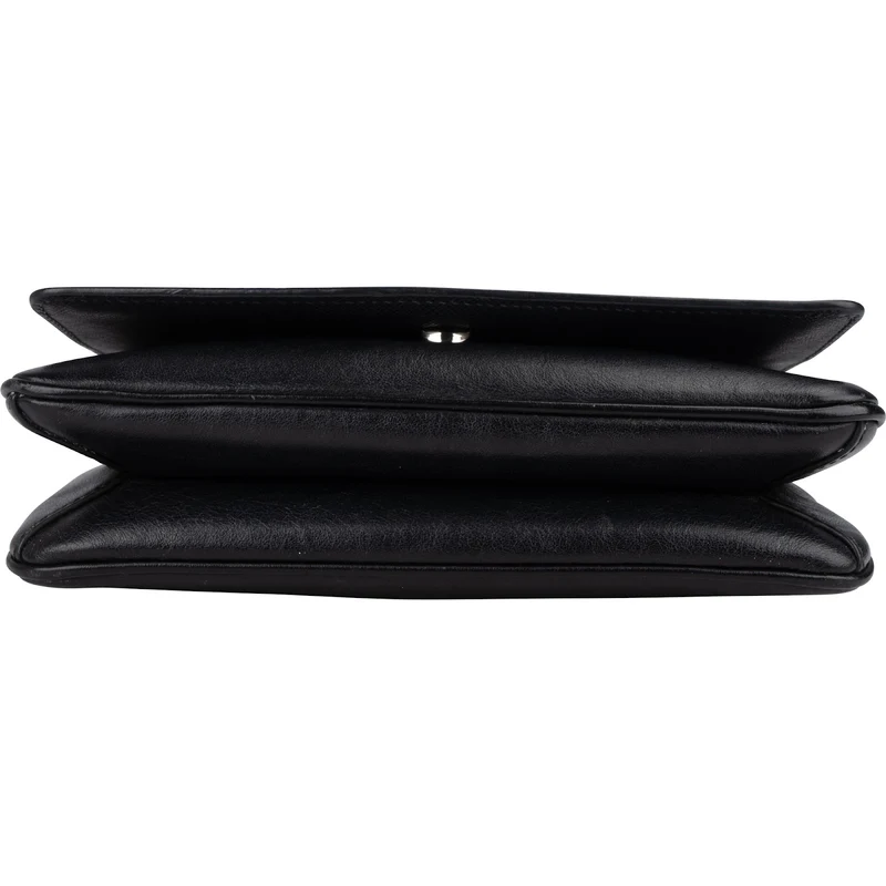 Prada Saffiano Leather Chain Wallet Crossbody Bag