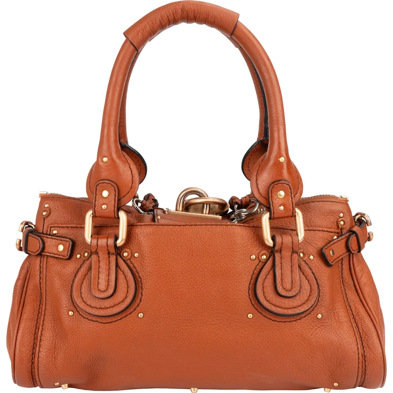 Chloé Grained Leather Paddington Satchel Handbag