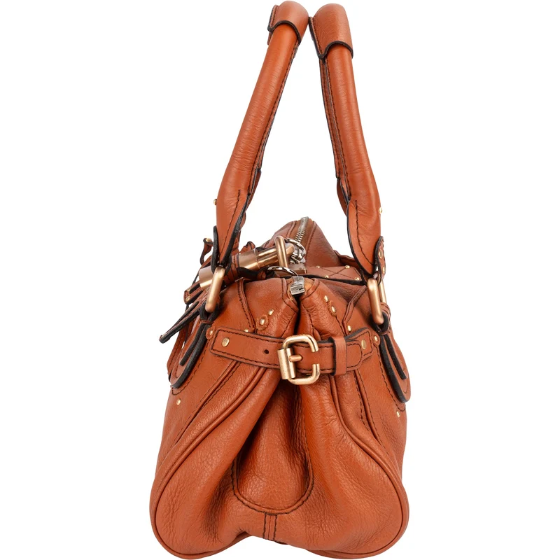Chloé Grained Leather Paddington Satchel Handbag