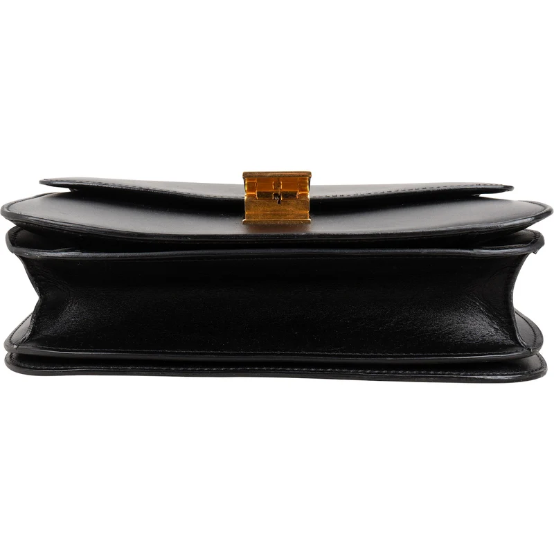 Celine Boxcalf Leather Seesaw Lock Triomphe Classic Box Crossbody Bag