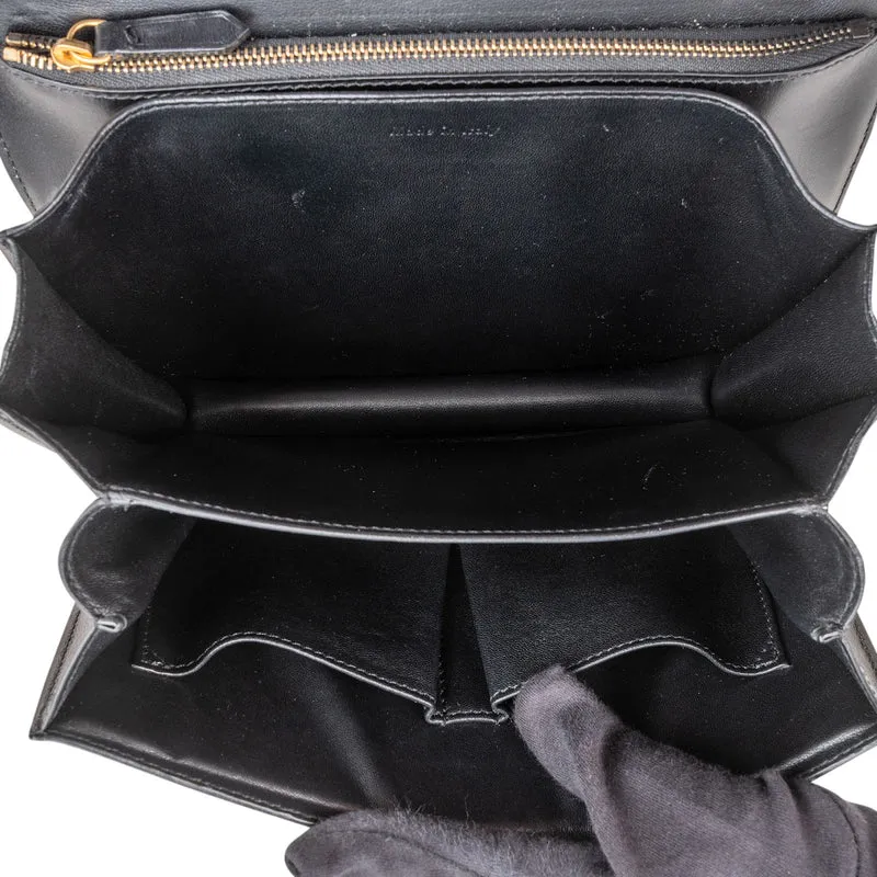Celine Boxcalf Leather Seesaw Lock Triomphe Classic Box Crossbody Bag