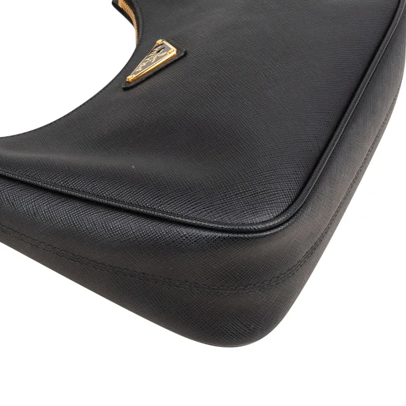 Prada Saffiano Leather Triangle Re-Edition 2005 Shoulder Bag