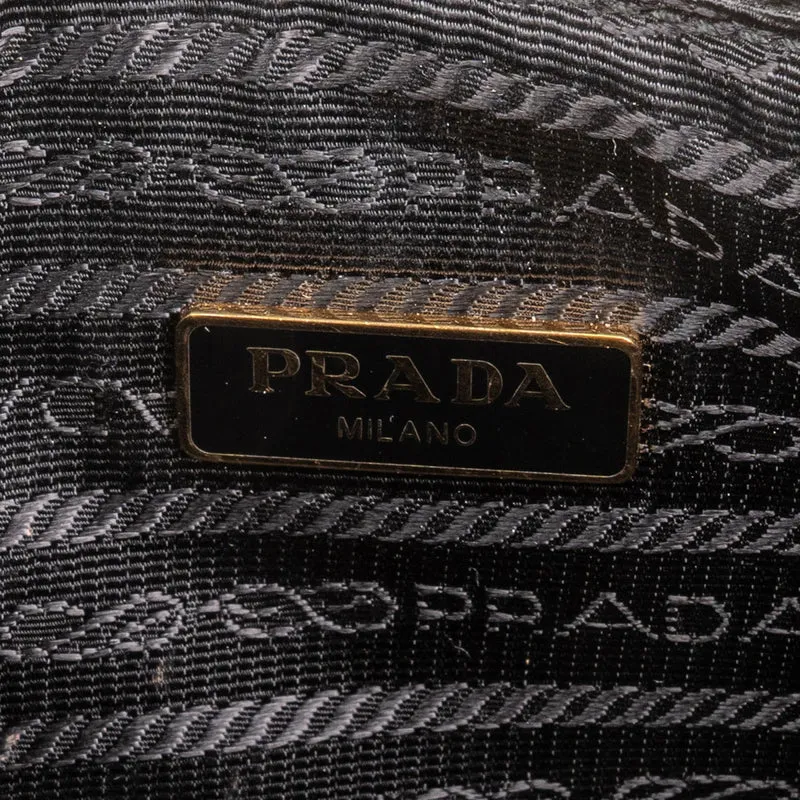 Prada Saffiano Leather Triangle Re-Edition 2005 Shoulder Bag