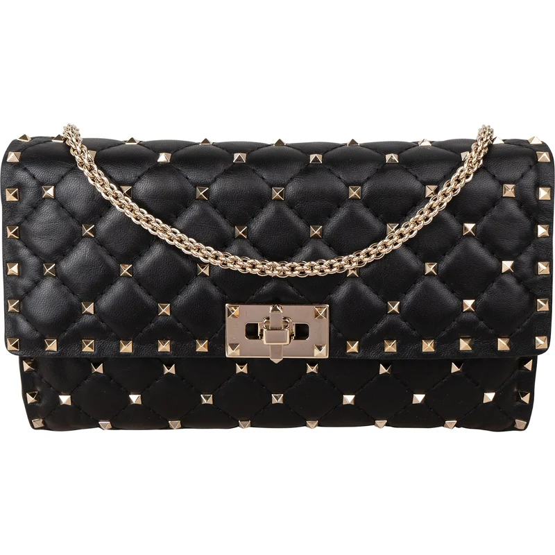Valentino Garavani Quilted Leather Rockstud Spike Chain Crossbody Bag