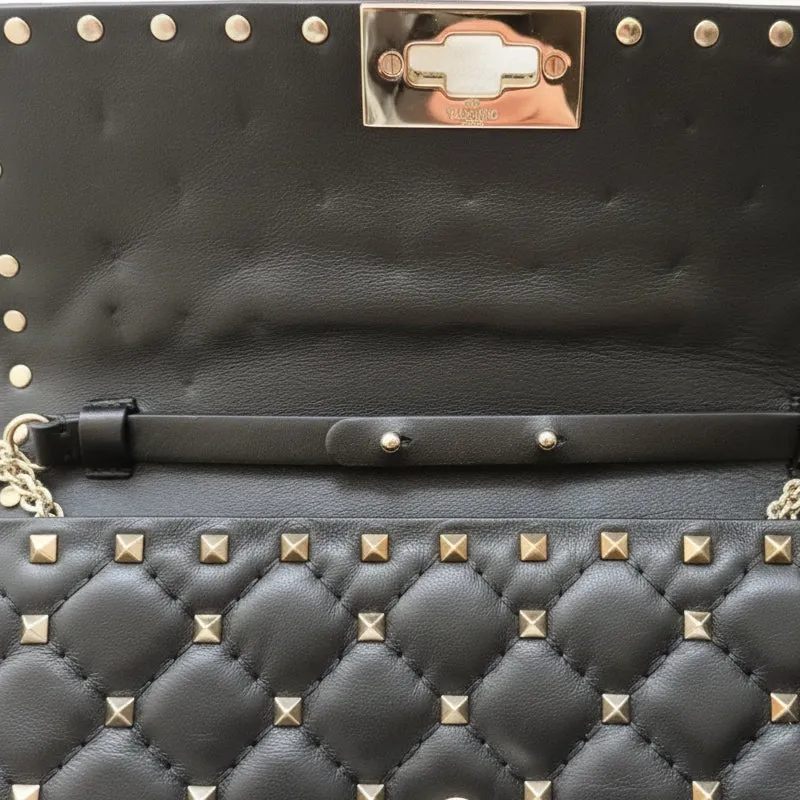 Valentino Garavani Quilted Leather Rockstud Spike Chain Crossbody Bag
