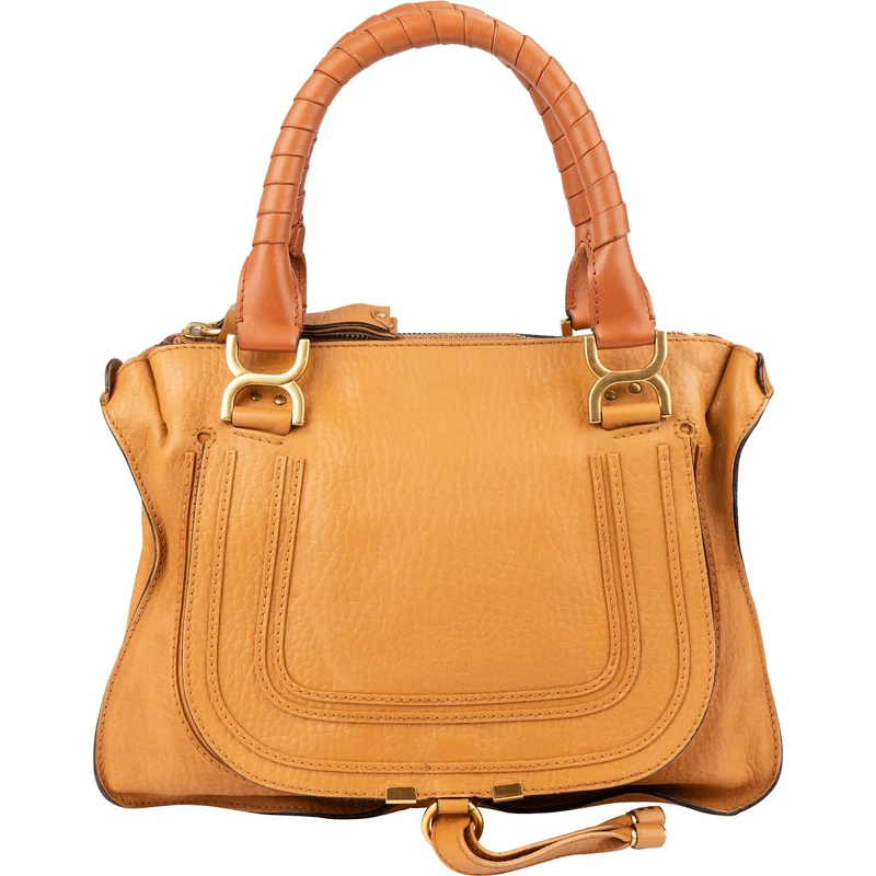 Chloé Brown Leather Marcie Handbag